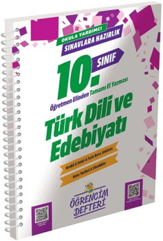  Murat Yayınları 10. Sınıf Türk Dili Edebiyatı Öğrencim Defteri