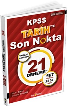  Tercih Akademi KPSS Tarih Son Nokta 21 Çözümlü Deneme
