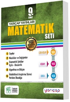  YarıÇap Yayınları 9. Sınıf Matematik Seti