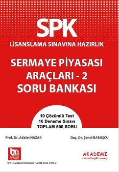  Akademi Eğitim SPK Sermaye Piyasası Araçları 2 Soru Bankası