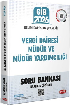 Data Yayınları 2026 GİB Vergi Dairesi Müdür Ve Müdür Yardımcılığı Sınavı Soru Bankası