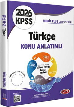 Data Yayınları 2026 KPSS Türkçe Hibrit Plus Ultra Serisi Konu Anlatımlı
