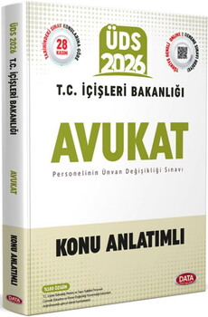 Data Yayınları 2026 ÜDS T.C. İçişleri Bakanlığı Avukat Konu Anlatımlı