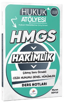  Dizgi Kitap Hukuk Atölyesi HMGS Hakimlik Ceza Hukuku Genel Hükümler Ders Notları