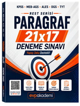 EVP Akademi KPSS AGS ALES DGS TYT Paragraf Rest Serisi 21 Deneme