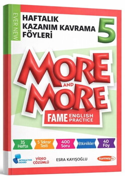  Kurmay ELT 5. Sınıf More More Haftalık Kazanım Kavrama Föyleri