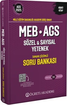  Öğreti Akademi 2025 MEB AGS Sözel Sayısal Yetenek Tamamı Çözümlü Soru Bankası