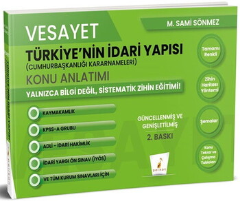  Pelikan Yayınları Vesayet Türkiye nin İdari Yapısı Cumhurbaşkanlığı Kararnameleri Konu Anlatımı