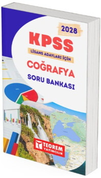 Teorem Yayınları 2028 KPSS Lisans Coğrafya Soru Bankası