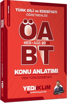 Yediiklim  2026 MEB AGS ÖABT Türk Dili ve Edebiyatı Öğretmenliği Yeni Türk Edebiyatı Konu Anlatımı