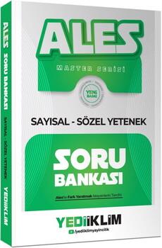 Yediiklim Yayınları 2027 ALES Sayısal Sözel Yetenek Soru Bankası