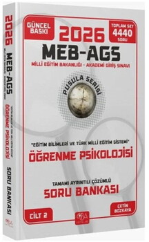  CBA Yayınları 2026 MEB AGS Eğitim Bilimleri Öğrenme Psikolojisi Soru Bankası