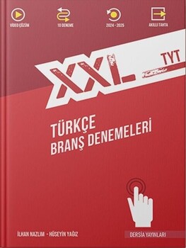  Dersia Yayınları XXL TYT Türkçe Branş Denemeleri Güncel Baskı