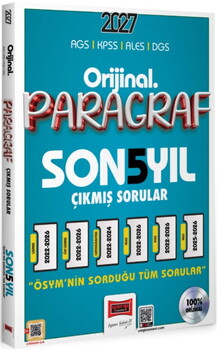 Yargı Yayınları 2027 KPSS AGS ALES DGS Orijinal Paragraf Son 5 Yıl Çıkmış Sorular