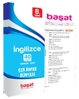  Başat Yayınları 8. Sınıf İngilizce Çek Kopar Yaprak Test