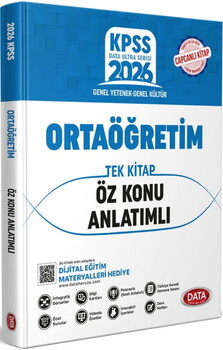 Data Yayınları 2026 KPSS Ortaöğretim Tek Kitap Öz Anlatımlı Konu Anlatımlı