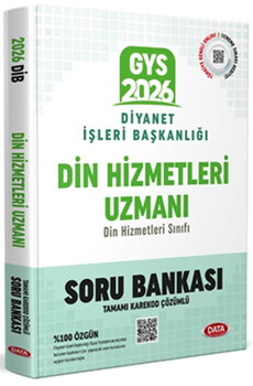  Data Yayınları Diyanet İşleri Başkanlığı Din Hizmetleri Uzmanı GYS Soru Bankası