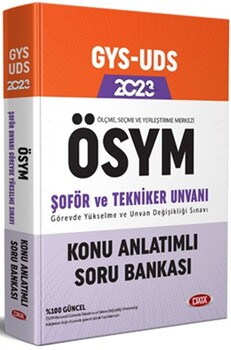  Data Yayınları Ölçme Seçme ve Yerleştirme Merkezi ÖSYM Şoför ve Tekniker Unvan Değişikliği Sınavı Konu Anlatımlı Soru Bankası