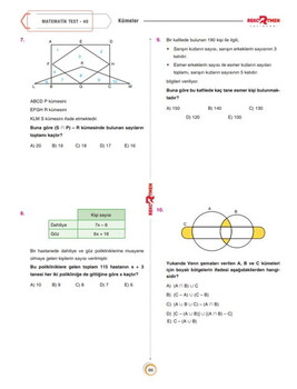  Ders Platosu TYT Matematik 7 Günde 2X Hızında Tekrar Deneme