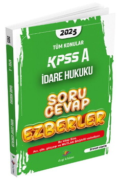  Dizgi Kitap 2025 KPSS A Grubu İdare Hukuku Soru Cevap Ezberler