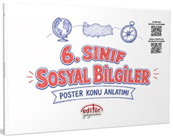 Editör Yayınları 6. Sınıf Sosyal Bilgiler Poster Konu Anlatımlı