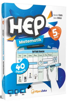  Hiper Zeka Yayınları 5. Sınıf Hep Matematik 40 Haftalık Deneme
