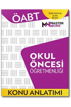  Master Work ÖABT Okul Öncesi Öğretmenliği Konu Anlatımı