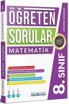 Pruva Akademi 8. Sınıf Matematik Öğreten Soru Bankası
