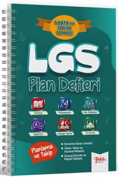  Takdir Yayınları 8. Sınıf LGS Maarif Plan Defteri