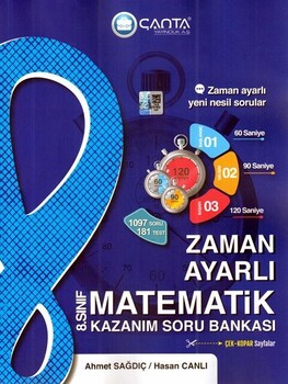  Çanta Yayınları 8. Sınıf Matematik Zaman Ayarlı Kazanım Soru Bankası