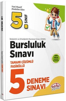  Data Yayınları 5. Sınıf Bursluluk Sınavı Tamamı Çözümlü 5 Deneme Sınavı