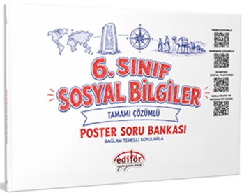 Editör Yayınları 6. Sınıf Sosyal Bilgiler Poster Soru Bankası