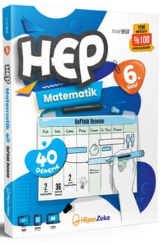  Hiper Zeka Yayınları 6. Sınıf Hep Matematik 40 Haftalık Deneme