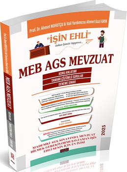  Savaş Yayınları 2025 MEB AGS Mevzuat İşin Ehli Konu Anlatımı