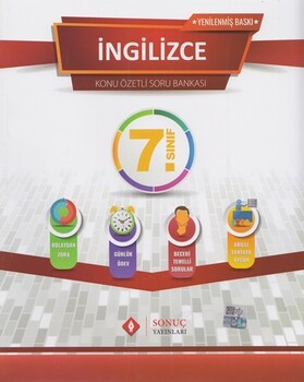  Sonuç Yayınları 7. Sınıf İngilizce Kazanım Merkezli Soru Kitapçığı Seti Yenilenmiş Baskı