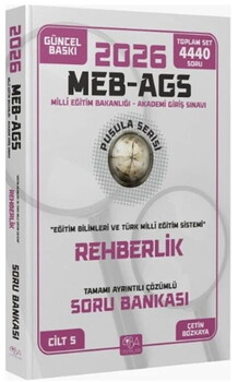  CBA Yayınları 2026 MEB AGS Eğitim Bilimleri Rehberlik Soru Bankası