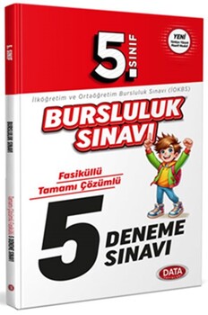  Data Yayınları 5. Sınıf Bursluluk Sınavı Fasiküllü 5 Deneme Sınavı