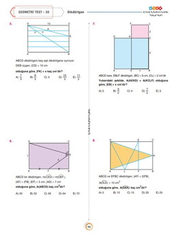  Ders Platosu TYT Geometri 7 Günde 2X Hızında Tekrar Deneme