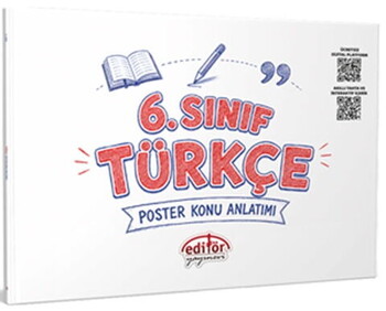 Editör Yayınları 6. Sınıf Türkçe Poster Konu Anlatımlı