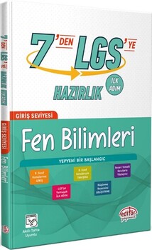  Editör Yayınları 7 den LGS ye Hazırlık Fen Bilimleri