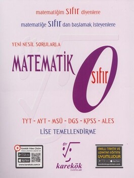  Karekök Yayınları Yeni Nesil Sorularla Matematik SIFIR