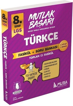  Muba Yayınları 8. Sınıf LGS Türkçe Mutlak Başarı Fasikül ve Soru Bankası