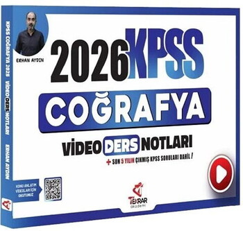  Tekrar Akademi 2026 KPSS Coğrafya Video Ders Notları