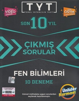  Ünlüler Karması TYT Fen Bilimleri Karması Tıpkı Basım 10 Deneme