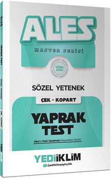 Yediiklim Yayınları 2027 Ales Sözel Yetenek Çek Kopart Yaprak Test