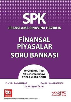  Akademi Eğitim SPK Finansal Piyasalar Soru Bankası