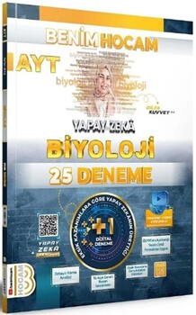  Benim Hocam Yayınları AYT Biyoloji Yapay Zeka 25 Deneme