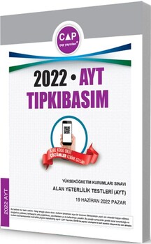  Çap Yayınları 2022 AYT Tıpkı Basım