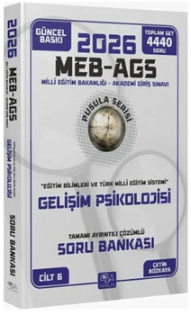  CBA Yayınları 2026 MEB AGS Eğitim Bilimleri Gelişim Psikolojisi Soru Bankası