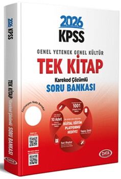  Data Yayınları 2026 KPSS Genel Yetenek Genel Kültür Tek Kitap Soru Bankası